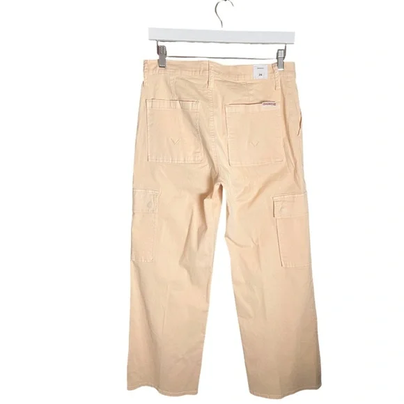 New Hudson Rosalie High Rise Wide Leg Cargo Ankle Pant 28 Bleached Sand - Picture 6 of 13